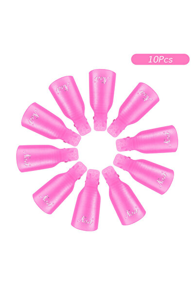 Choice Pink-2 10pcs/bag Nail Acrylic Removal Clip for Remove UV LED Gel Polis...