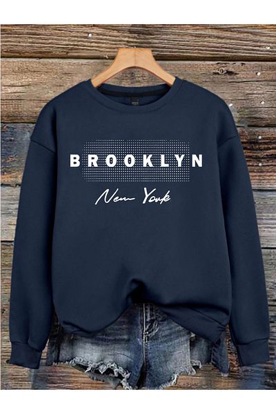 MAGORS Brooklyn Printed 3 Threads Cycling Collar Long Sleeve Women Sweatshirt