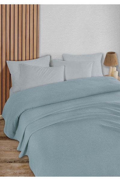 HomeBerry Adaline Dark Turquoise Double Pique Set 200 X 230 cm