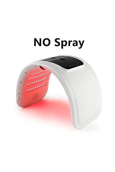 Choice3 قابس أمريكي (100-110 فولت) بدون بخاخ مرطب للبشرة، قناع للوجه بتقنية LED، رذاذ نانوي، 7 ألوان LED، Ph