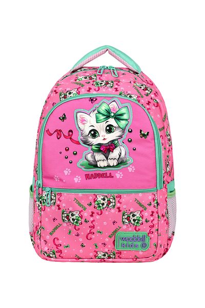 Royal Glow New Season Cute Cat Keychain Gift Primary School Bag Thermal Lunch Bag Set with Pen Holder
