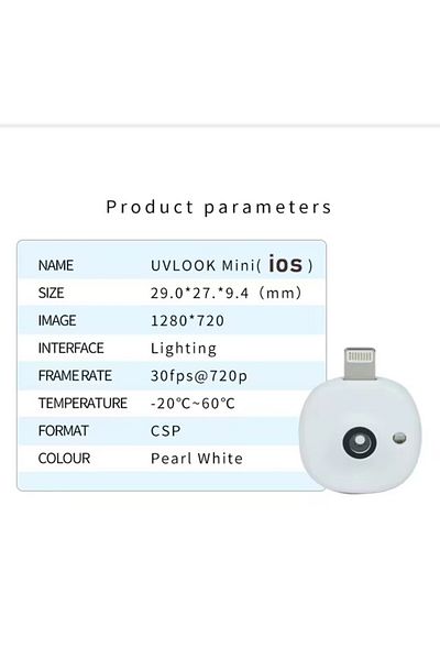 Choice for iPhone Mini UV Camera for iPhone & Android - Portable Visible Facial Sunscreen Test Tool for Sun