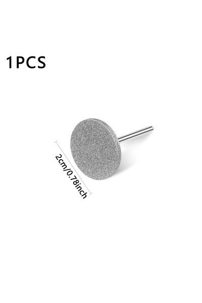 Choice 1pcs 1pc 20mm Nail Drill Bits Sanding Nail Polishing Head Disc Manicure Tools Portable Nail Polisher