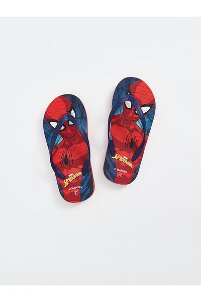 LC Waikiki Mixed Spider-Man Printed Boys' Beach Slippers