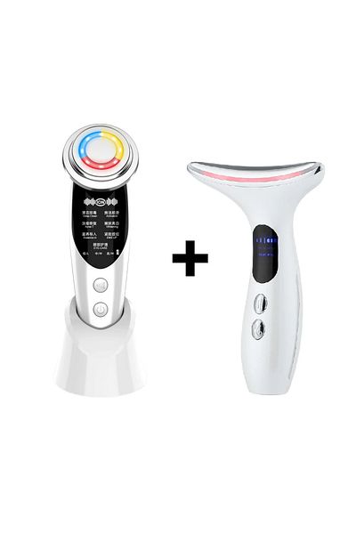 Choice skin care set-1 7in1 Face Lift Device EMS RF Microcurrent Skin Rejuvenation Facial Massager + 3Color