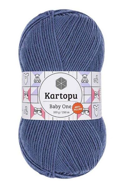 Kartopu خيط حياكة كارتوبو K1533 بيبي وان، 100 غرام، طول 250 متر، أزرق داكن