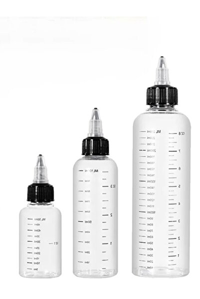 Choice زجاجة بلاستيكية شفافة سعة 250 مل، زجاجة عصير سائل بلاستيكية PET سعة 30 مل/60 مل/100 مل/120 مل/250 مل، مزودة بقطارة