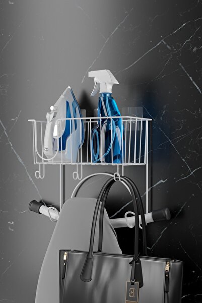 Tekno-tel TEKNOTEL YAPIŞKANLI ÜTÜ MASASI VE ÜTÜ ASKISI ORGANİZERİ, DÜZENLEYİC...