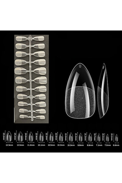 Choice كبسولات أظافر صناعية من الجل الناعم M-Almond، 120 طرفًا لتغطية كاملة، ...
