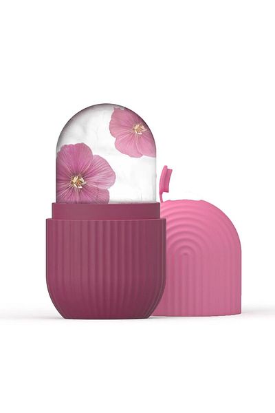 Choice Rose red Silicone Ice Cube Trays Beauty Lifting Ice Ball Face Massager Contouring Eye Roller Facial