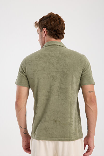 hateko Raymons Terry Polo Neck T-Shirt