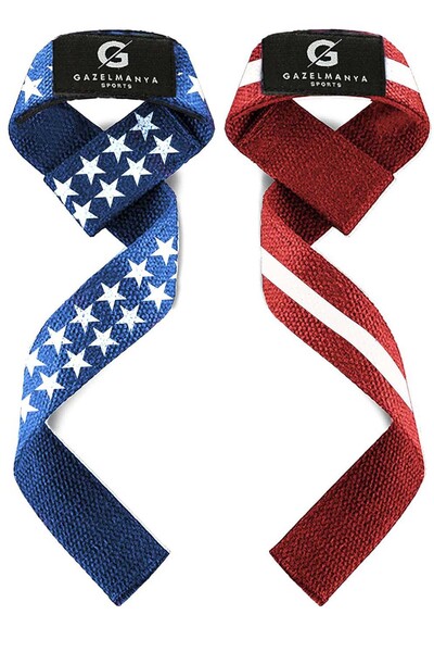 GAZELMANYA حزام رفع الأثقال، حزام الوزن، حزام المعصم الأمريكي للياقة البدنية، حزام رفع الأثقال/الرفع