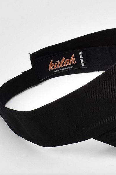 Külah Women's Tennis Visor Cap Beach Sunscreen Sports Hat 2 Pack Black-Black