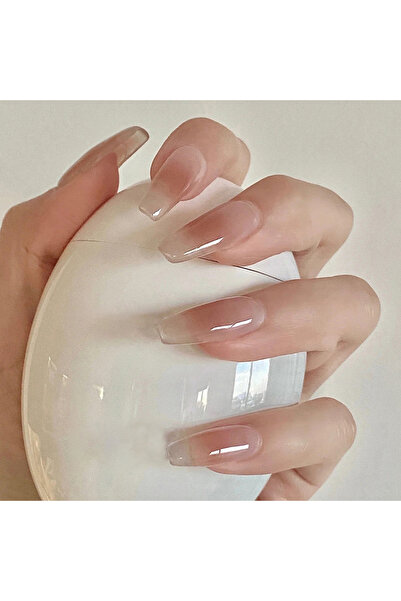 Choice QHR565 24 قطعة أظافر فرنسية طويلة متدرجة اللون بسيطة مع جل جيلي واحد ومبرد أظافر واحد