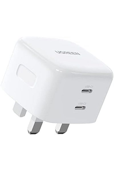 Ugreen PD 65W 2 Ports GaN Charger USB C Power Adapter Type C Laptop Wall Charging Plug GaN (20W+45W)
