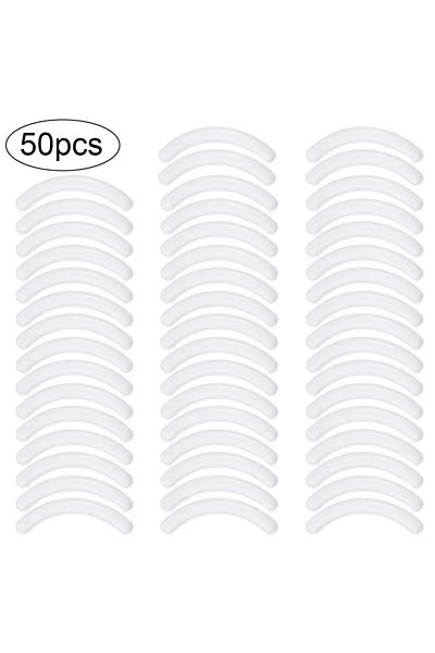 Choice 50pcs White 10/20/50PCS Beauty Eyelashes Women's Lash Rubber Curler Refills Pads Makeup Curling Styl