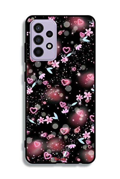 Tolwak غطاء حماية لهاتف سامسونج جالكسي A52 بنقشة قلوب وأزهار صغيرة