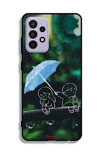 Tolwak غطاء حماية لهاتف Samsung Galaxy A52 بنمط زوجين من الفن التجريدي