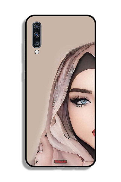 Tolwak غطاء حماية لهاتف Samsung Galaxy A70 بتصميم فتاة نصف وجه