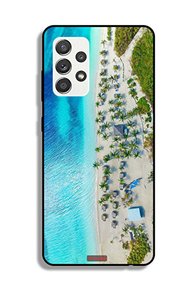 Tolwak Samsung Galaxy M32 5G Protective Case Cover Beach