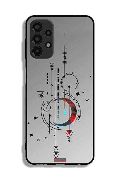 Tolwak Samsung Galaxy A13 4G Protective Case Cover Moon And Arrows Art Pattern