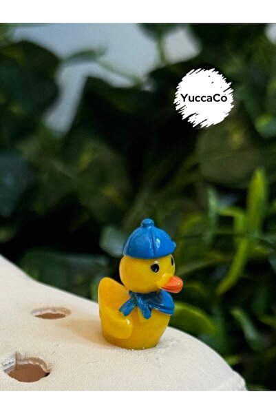 Crocs Şapkalı Ördek 3D Terlik Süsü/Üç Boyutlu Ördekli Terlik Charmı/Jibbitz