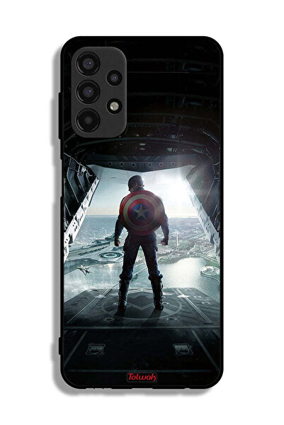 Tolwak Samsung Galaxy A13 4G Protective Case Cover Portrait Display Captain America
