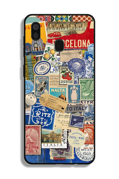 Tolwak Samsung Galaxy A20 Protective Case Cover Stickers Of Different Cities