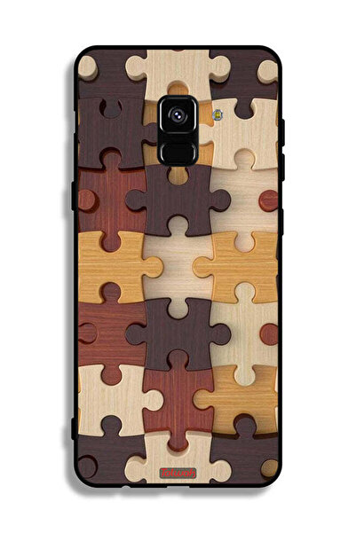 Tolwak غطاء حماية لهاتف Samsung Galaxy A8 Plus (2018) بنمط خشبي