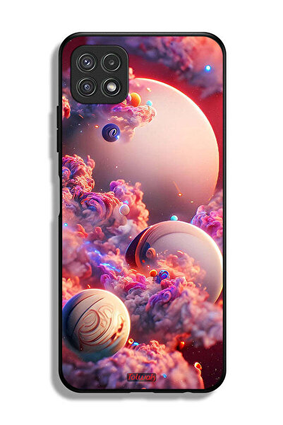 Tolwak Samsung Galaxy A22 5G Protective Case Cover Clouds Abstract Art