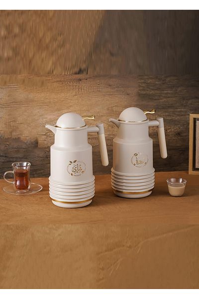 DVINA 2-piece thermos set for tea and coffee, 1 liter capacity, multiple colors