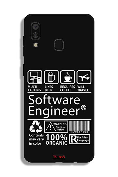 Tolwak غطاء حماية لهاتف Samsung Galaxy A20 - ملصق مهندس برمجيات