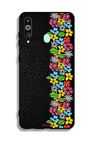 Tolwak غطاء حماية لهاتف سامسونج جالكسي A60 - فلاورز لاين
