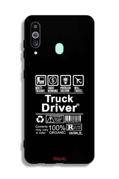 Tolwak غطاء حماية لهاتف سامسونج جالاكسي M40، ملصق سائق شاحنة