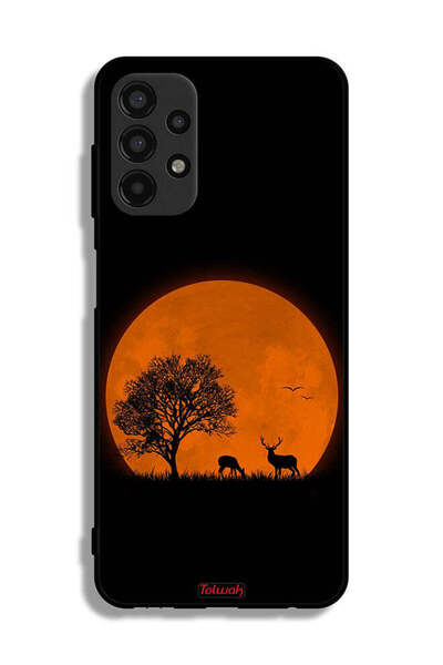 Tolwak Samsung Galaxy A13 4G Protective Case Cover Evening Moon Art