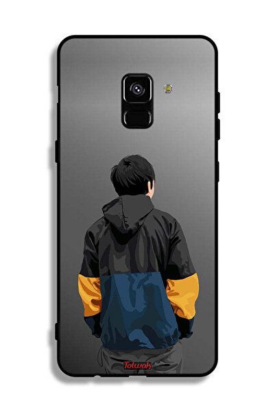 Tolwak غطاء حماية لهاتف Samsung Galaxy A8 Plus (2018) بتصميم صورة صبي