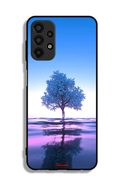 Tolwak غطاء حماية لهاتف سامسونج جالاكسي A13 4G بتصميم شجرة نيون وانعكاس مائي ...