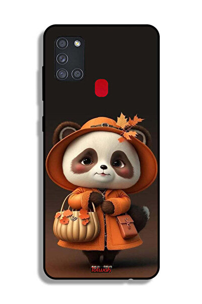 Tolwak غطاء حماية لهاتف Samsung Galaxy A21s بتصميم سيدة الباندا اللطيفة