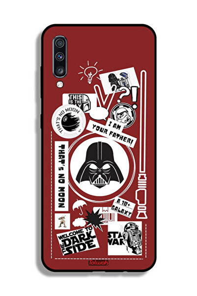 Tolwak غطاء حماية لهاتف Samsung Galaxy A70 ملصق Welcome To The Dark Side