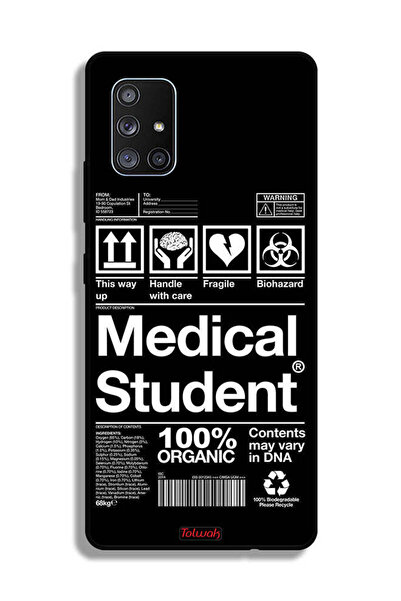 Tolwak غطاء حماية لهاتف Samsung Galaxy A71 5G، ملصق طالب الطب