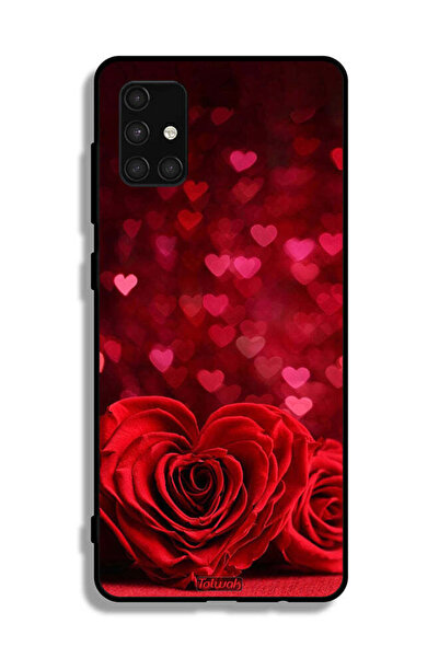 Tolwak غطاء حماية لهاتف سامسونج جالاكسي A71 4G بتصميم زهور على شكل قلب وفن تج...