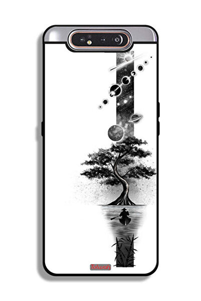 Tolwak غطاء حماية لهاتف Samsung Galaxy A80 بتصميم فن الأرض والفضاء