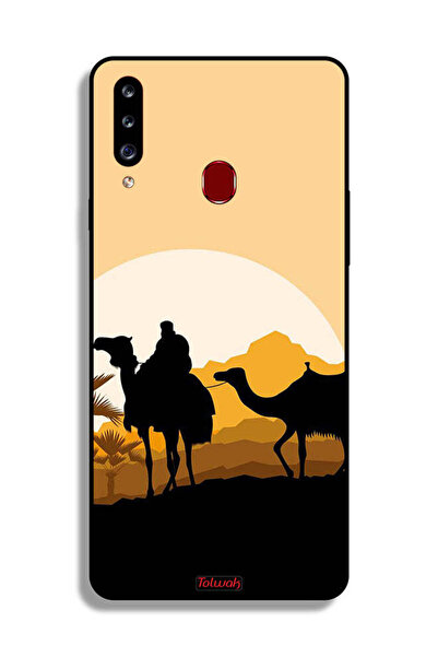 Tolwak غطاء حماية لهاتف سامسونج جالكسي A20s برسومات جمال في الصحراء