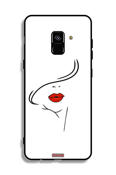 Tolwak غطاء حماية لهاتف Samsung Galaxy A8 Plus (2018) بتصميم وجه فتاة