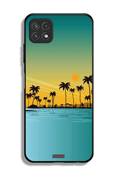 Tolwak Samsung Galaxy A22 5G Protective Case Cover Scenery Abstract Art