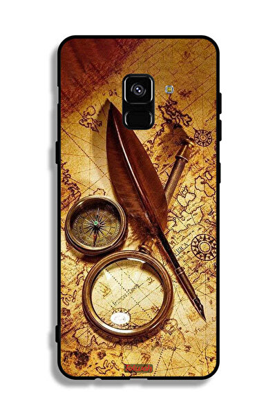 Tolwak غطاء حماية بتصميم بوصلة عتيقة من سامسونج جالكسي A8 بلس (2018)