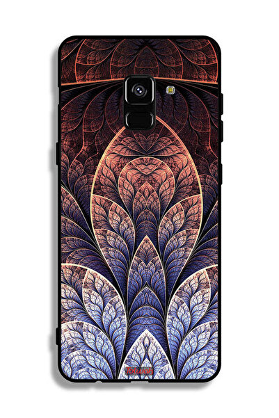 Tolwak غطاء حماية لهاتف Samsung Galaxy A8 Plus (2018) بتصميم زهور كسورية تجريدية