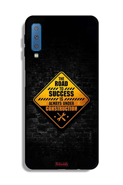 Tolwak غطاء حماية لهاتف Samsung Galaxy A7 (2018) طريق النجاح دائمًا قيد الإنشاء