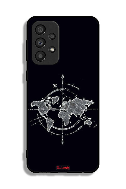 Tolwak غطاء حماية لهاتف سامسونج جالاكسي A33 5G برسومات البوصلة