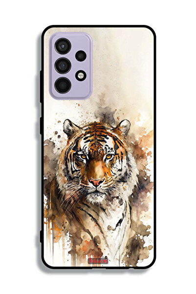 Tolwak غطاء حماية لهاتف سامسونج جالكسي A52 بتصميم فن تجريدي من جلد الفهد